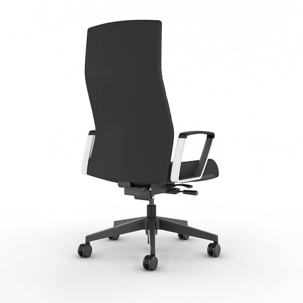 Office desk furniture office desk chairs executive conference black chair back view 1