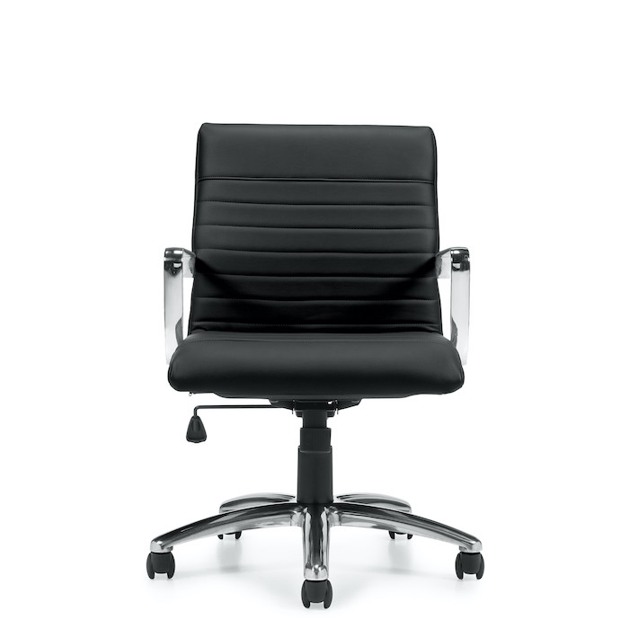 Office furniture chair conference chair mid back executive desk chairs black front