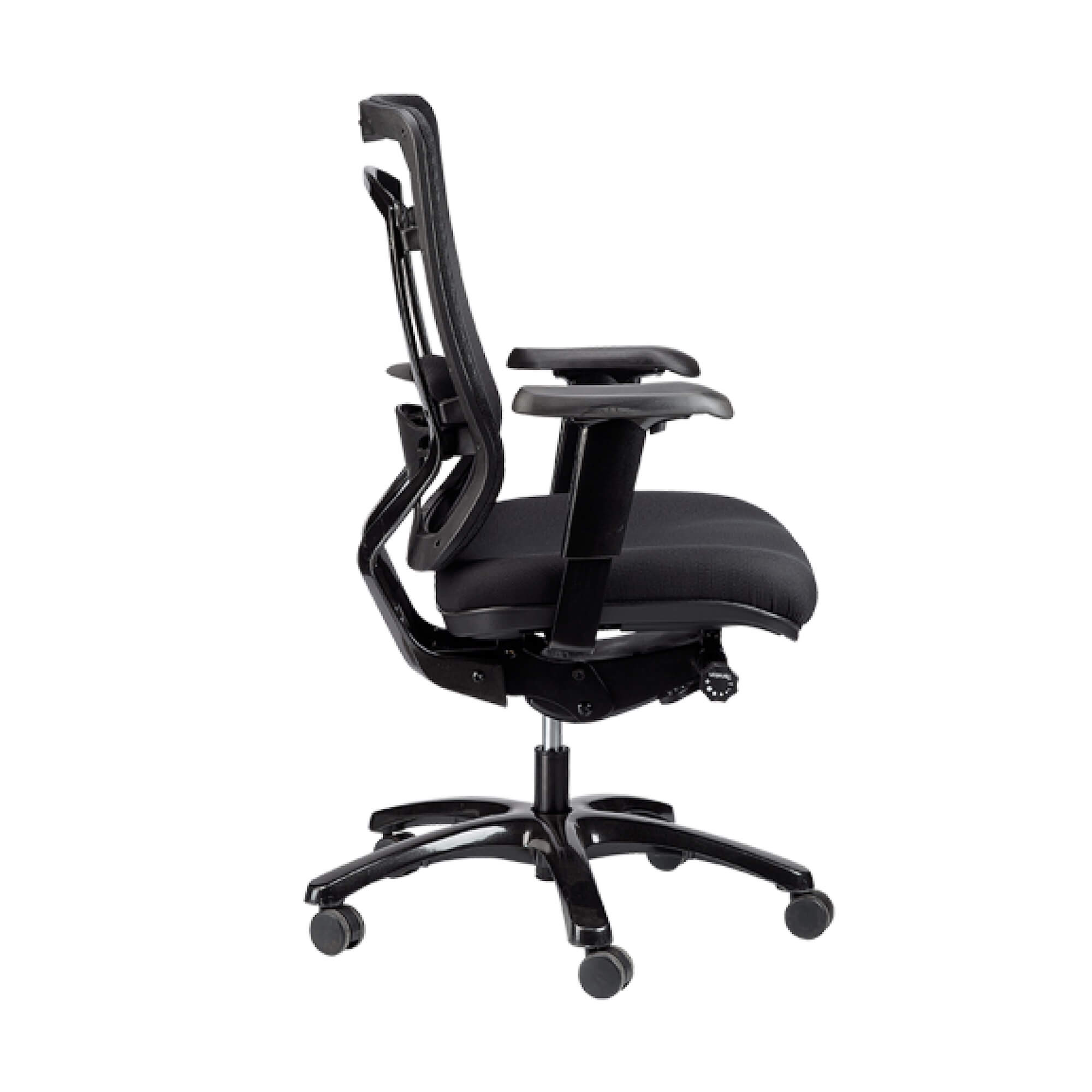 Office furniture chairs office desk chairs ergonomic executive chair side view
