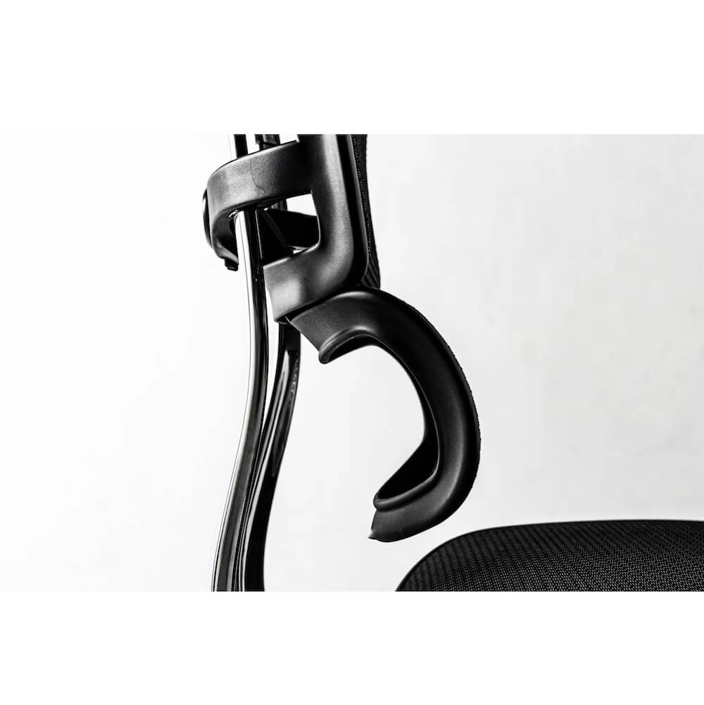 Office furniture chairs office desk chairs ergonomic executive office chair lumbar adjusts close up 1