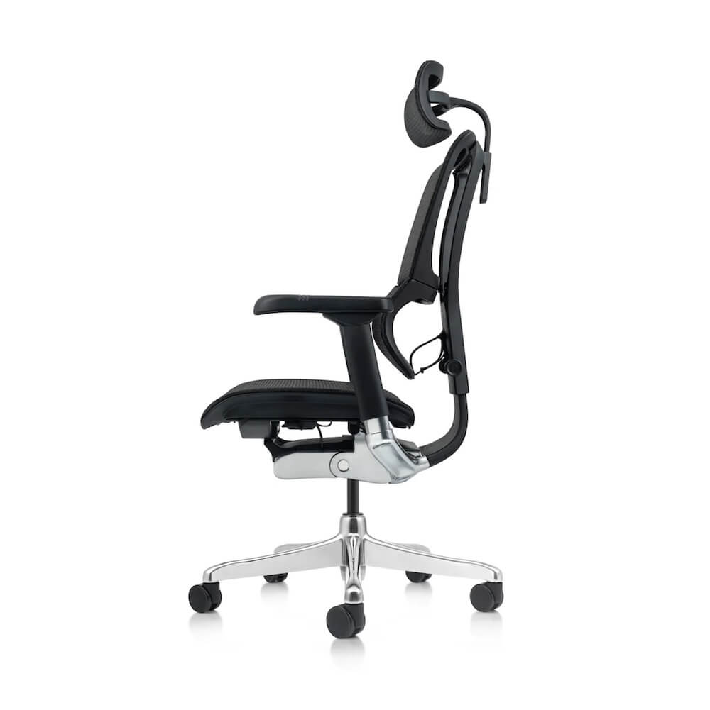 Office furniture chairs office desk chairs ergonomic tall office chair side view