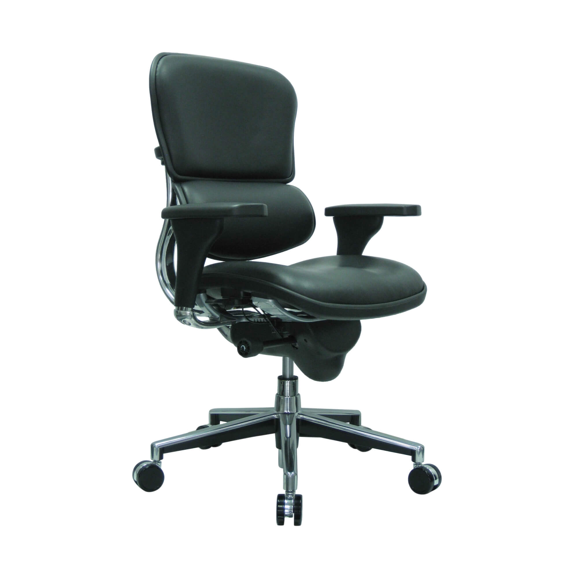 Office furniture chairs office desk chairs executive ergonomic leather chair angle view