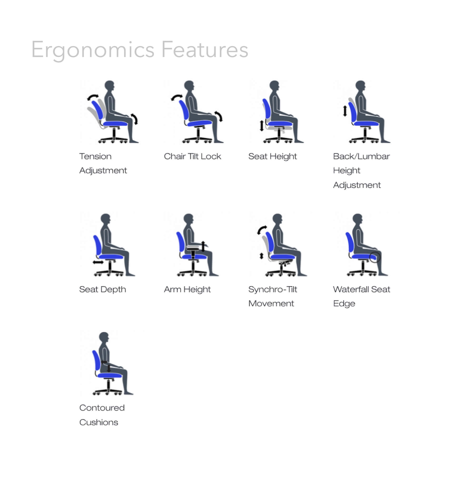 Office furniture chairs office desk chairs mesh office chair with adjustable lumbar support ergonomics