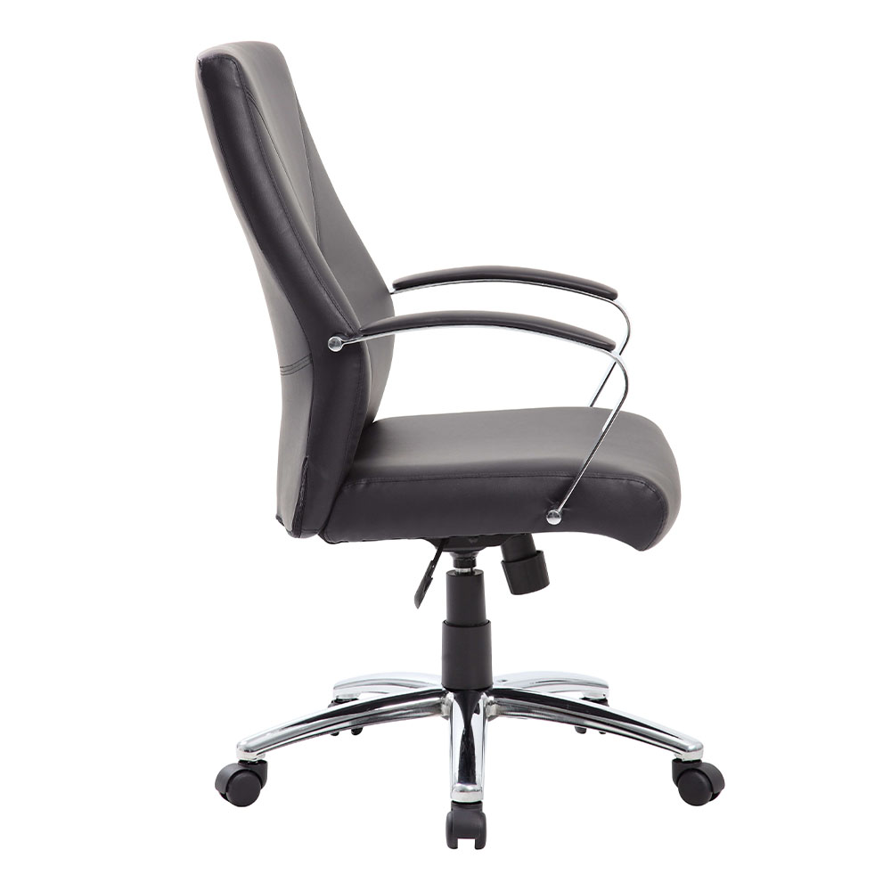 Office furniture chairs office desk chairs summitelite executive chair lateral view bk