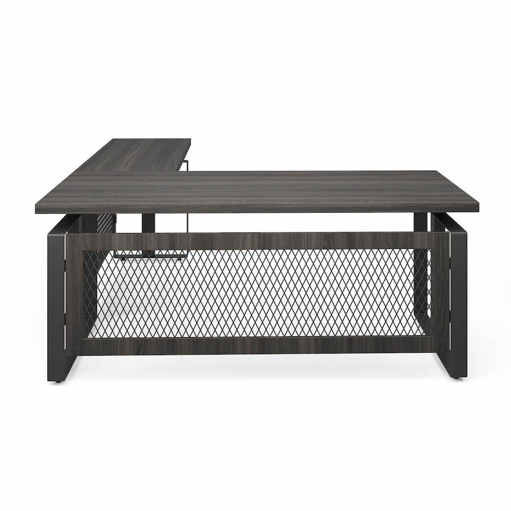 Sit and stand desk sit and stand corner desk adjustable height executive desk lateral main view 1 2 Sit and stand desk sit and stand corner desk adjustable height executive desk lateral main view 1 2