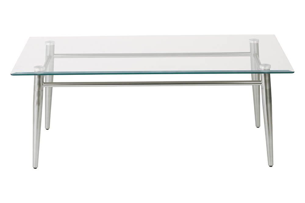 Sleek modern occasional tables coffee table front