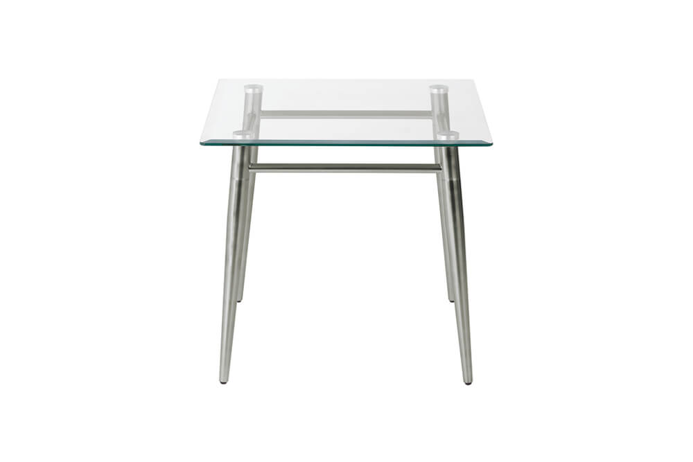 Sleek modern occasional tables side table front