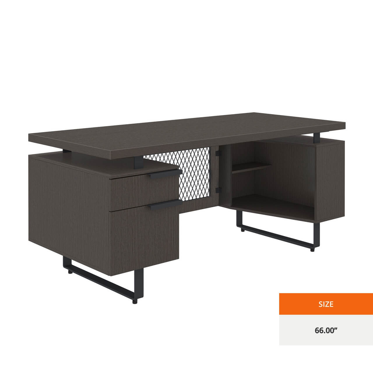 Straight office desk contemporary office desk industrial executive desk 66 angle
