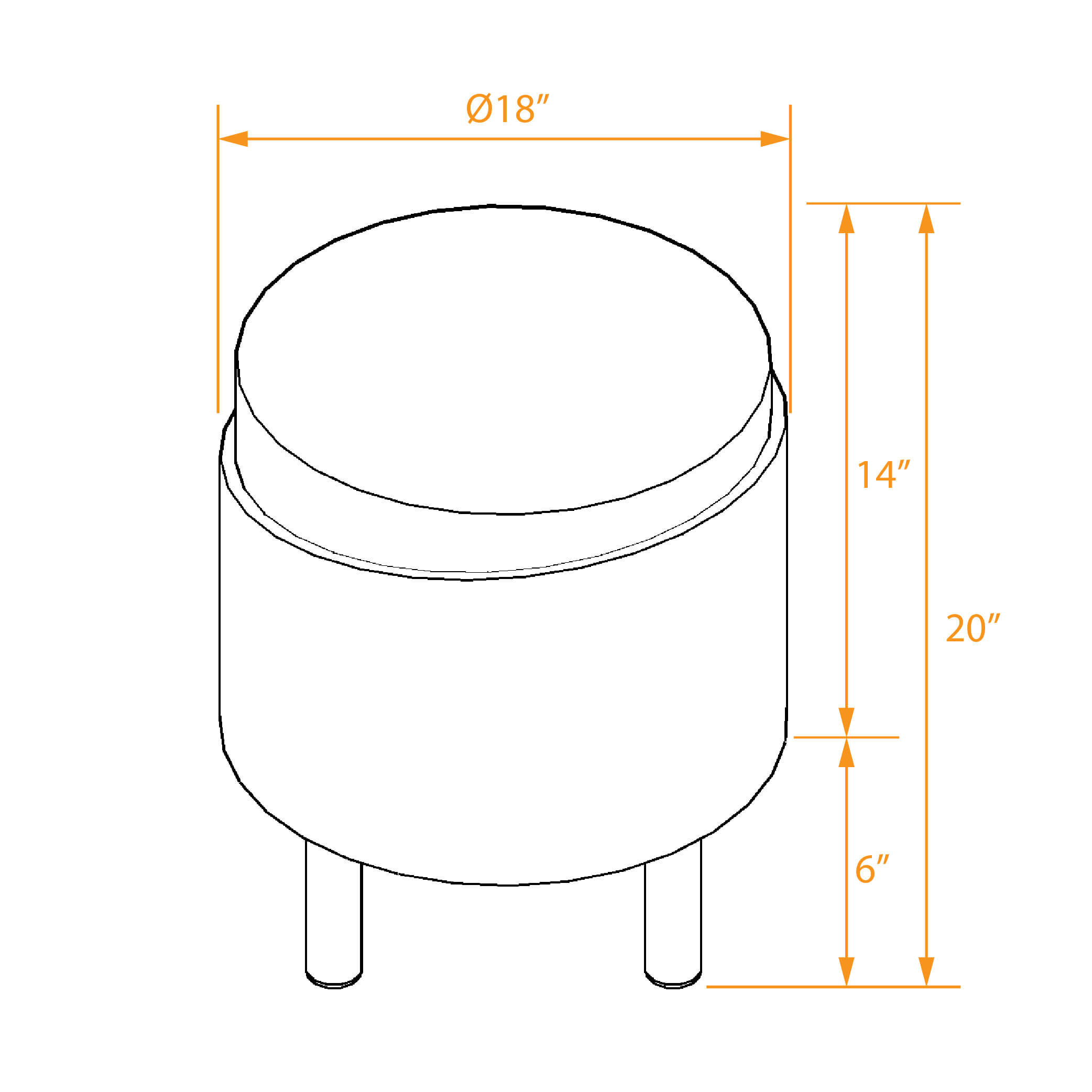 Trendy accent tables set round dimensions