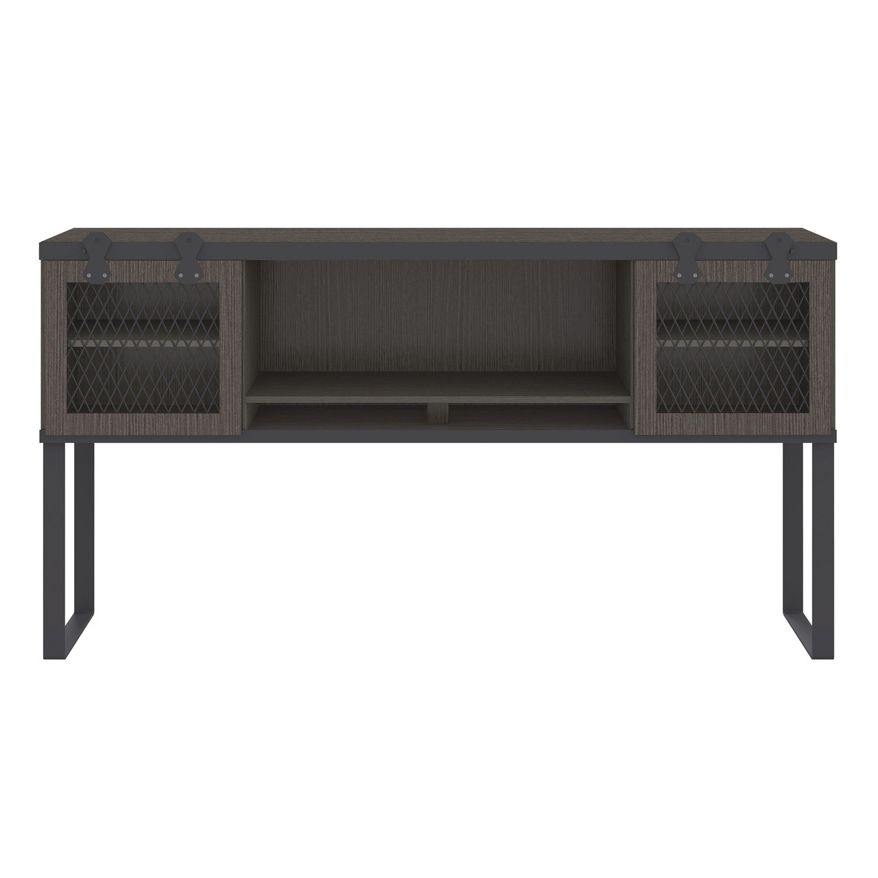 U shaped desk u shaped with hutch industrial u shaped desk with hutch front 1