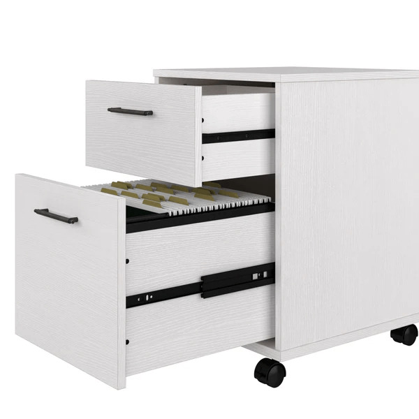 Western style office desk 5 shelf open bookcase details 3