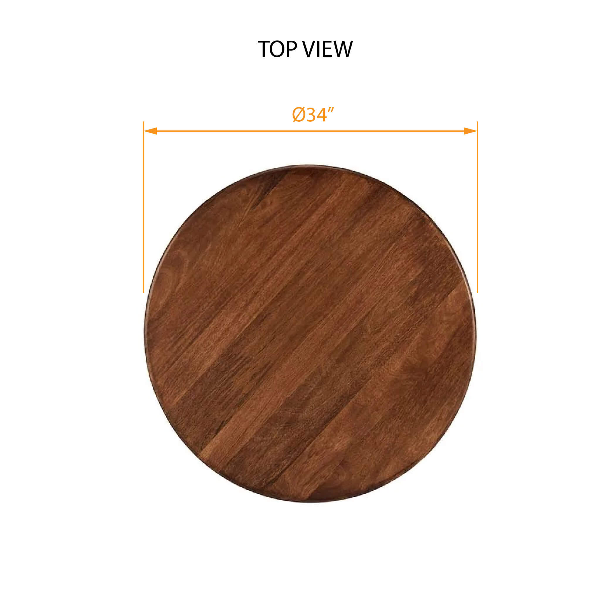 Wood coffee table natural finish top view dimensions Wood coffee table natural finish top view dimensions