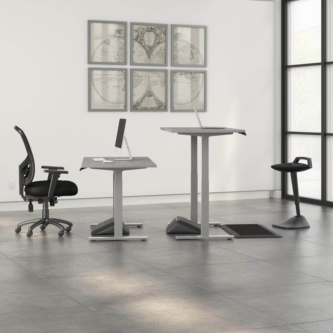 Sit and stand computer desk 60w x 30d heights