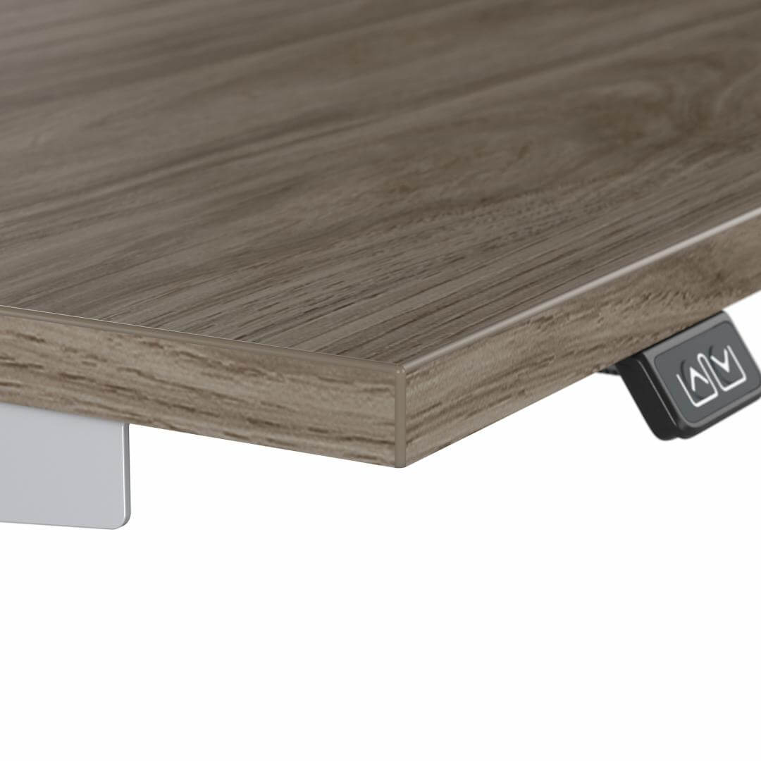 Sit stand desk adjustable 48w x 24d edges