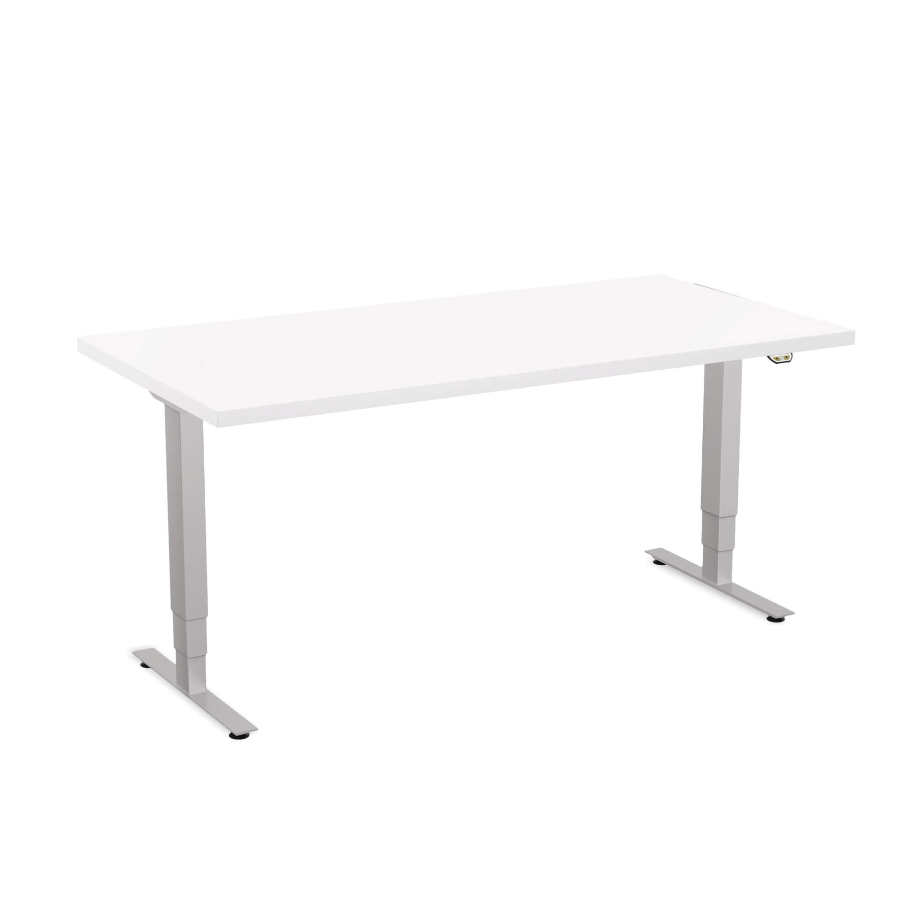 Sit stand desk adjustable CUB 1D PATR 3060 WH EPS