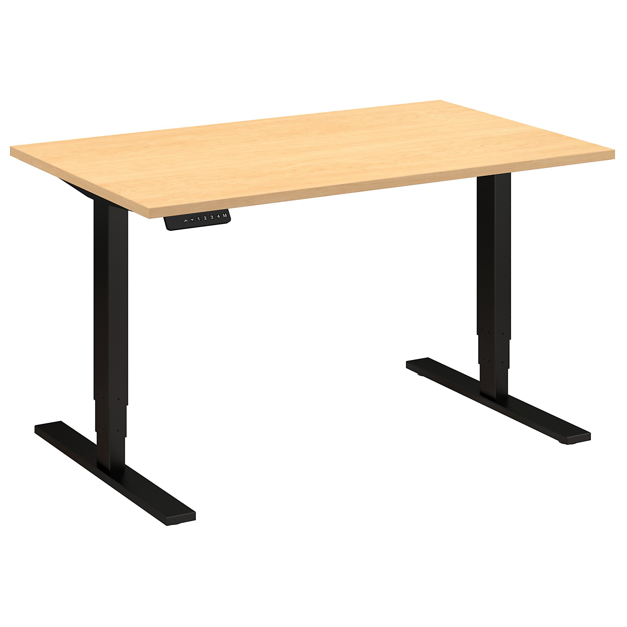 Sit stand desk adjustable CUB HAT4830ACBK FBB 1