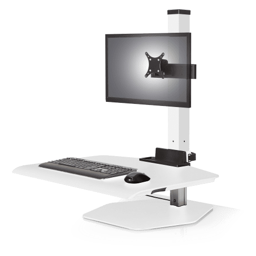 Sit stand desk desktop riser 1 monitor