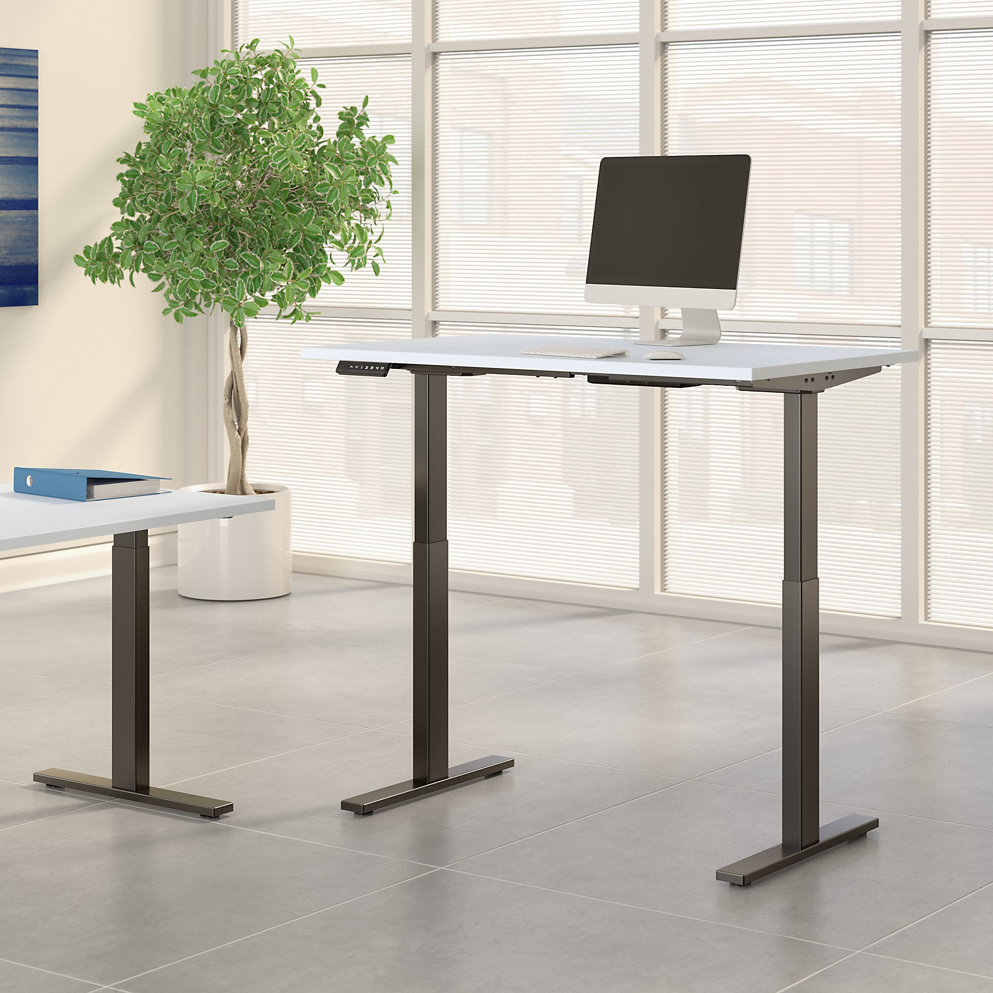 Sit stand desk home office environmental 1