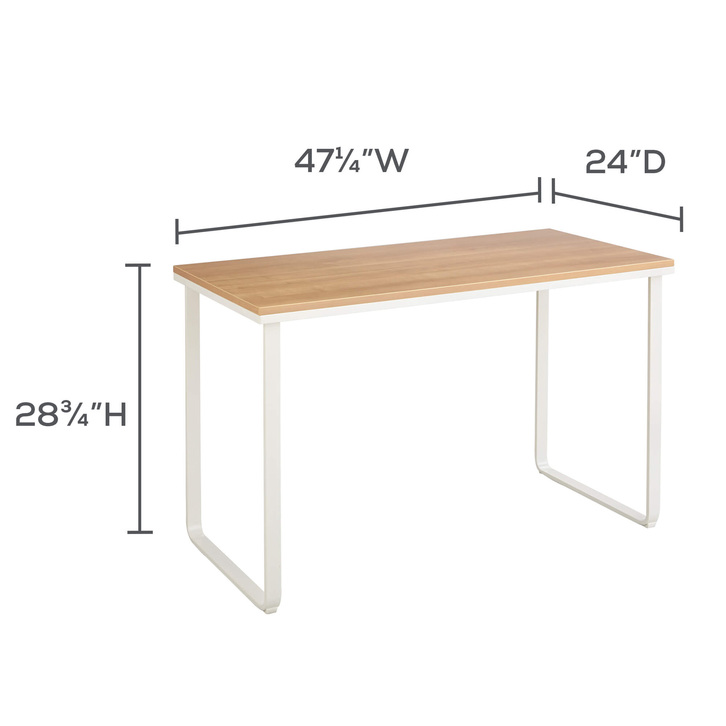 Small home office desk dimensions