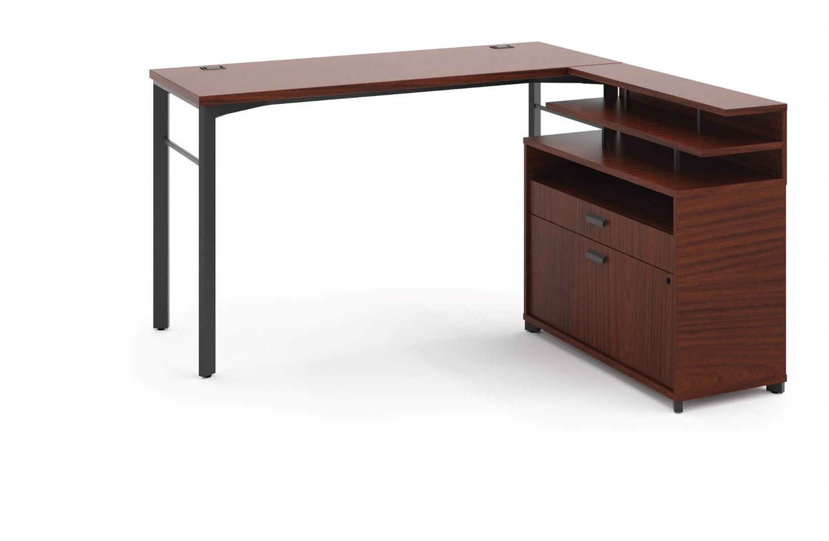 Small l shaped desk CUB HMLDF6060C NOH_preview