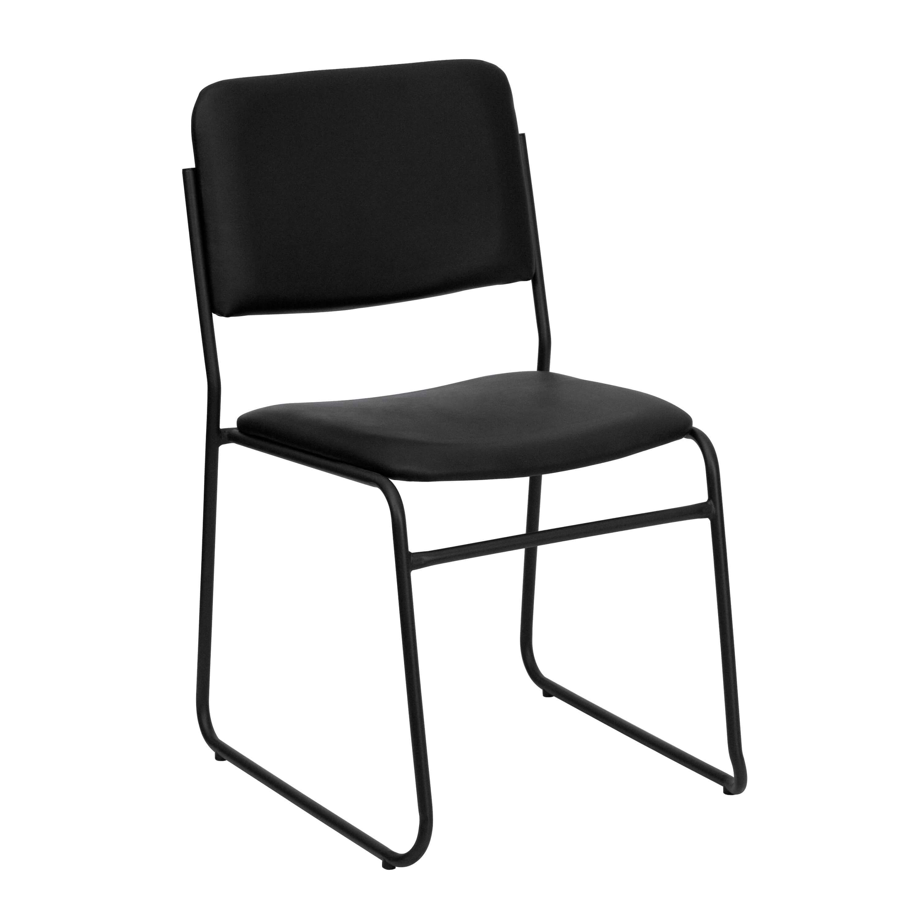Stackable chairs CUB XU 8700 BLK B VYL 30 GG FLA