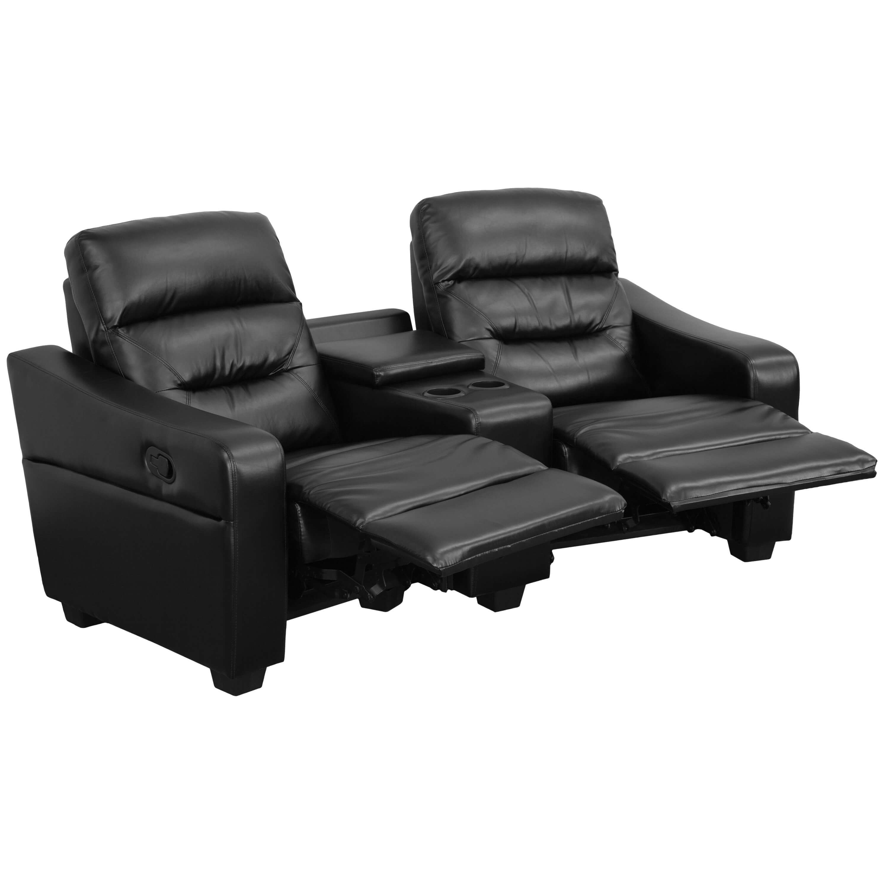 Theatre seating couch reclined view