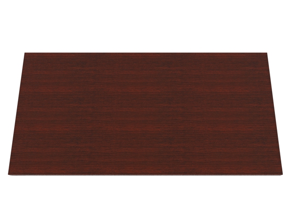 Training table with modesty laminated top 4x2 mahogany