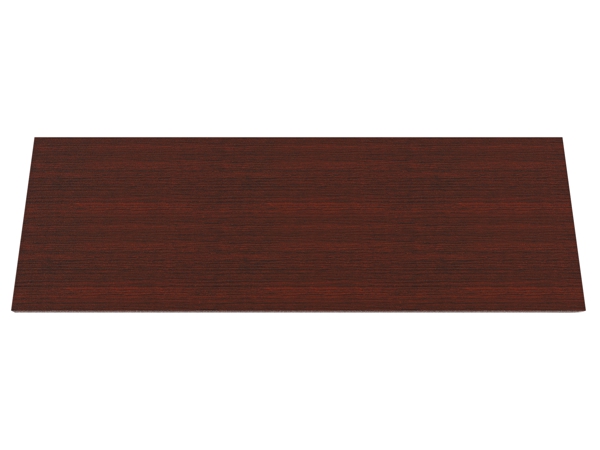 Training table with modesty laminated top 6x2 slate mahogany 1
