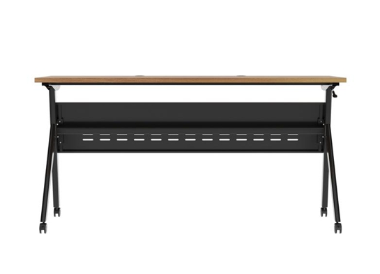 Training table with t leg 5x2 walnut black 10 Training table with t leg 5x2 walnut black 10
