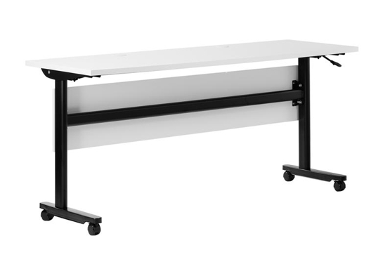 Training table with t leg 5x2 white black 5 Training table with t leg 5x2 white black 5
