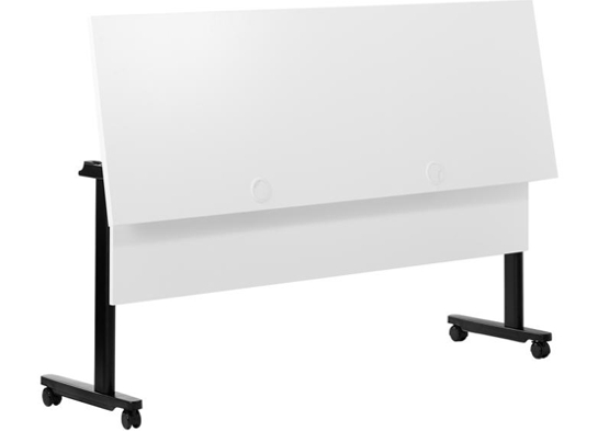 Training table with t leg 5x2 white black 7 Training table with t leg 5x2 white black 7