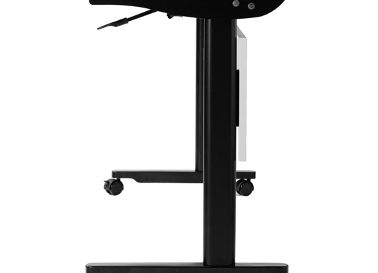Training table with t leg 6x2 gray black 14