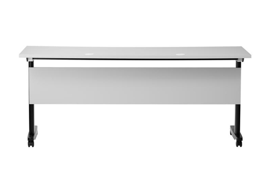 Training table with t leg 6x2 gray black 9