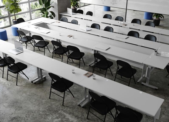 Training table with t leg 6x2 gray gray 3 Training table with t leg 6x2 gray gray 3