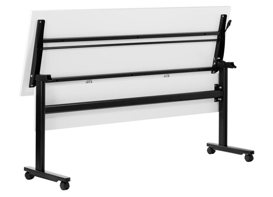 Training table with t leg 6x2 white black 12 Training table with t leg 6x2 white black 12