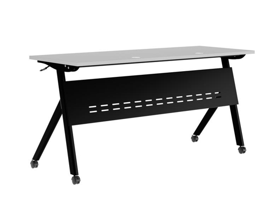 Training table with x leg 5x2 black 12
