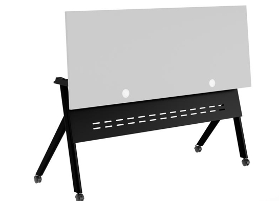 Training table with x leg 5x2 black 7