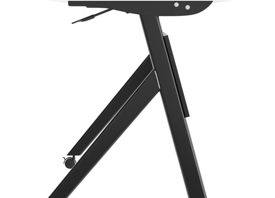 Training table with x leg 5x2 white black 14 Training table with x leg 5x2 white black 14