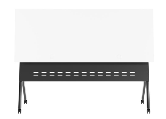 Training table with x leg 5x2 white black 8 Training table with x leg 5x2 white black 8