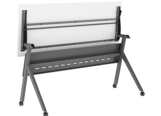 Training table with x leg 5x2 white gray 12 Training table with x leg 5x2 white gray 12
