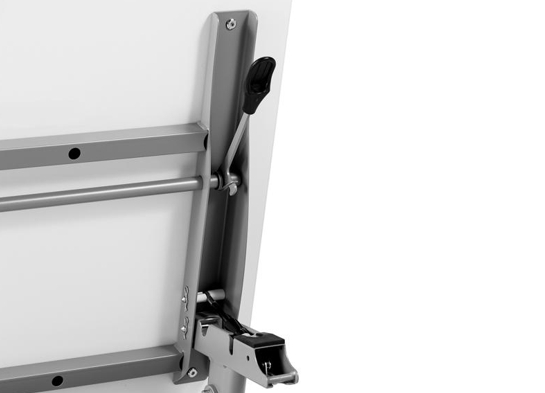 Training table with x leg 5x2 white gray 13 Training table with x leg 5x2 white gray 13