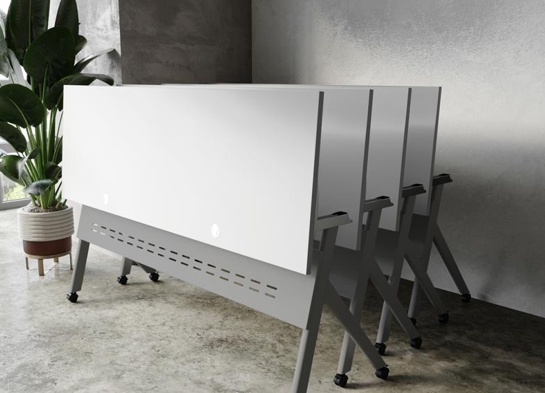 Training table with x leg 6x2 gray gray 1 Training table with x leg 6x2 gray gray 1