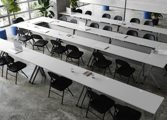 Training table with x leg 6x2 gray gray 3 Training table with x leg 6x2 gray gray 3