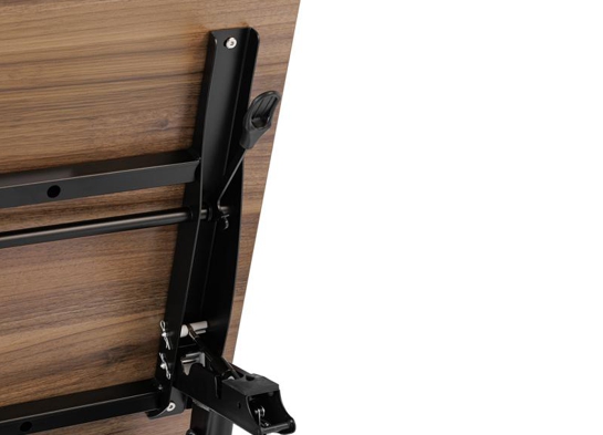 Training table with x leg 6x2 walnut blck 13 Training table with x leg 6x2 walnut blck 13