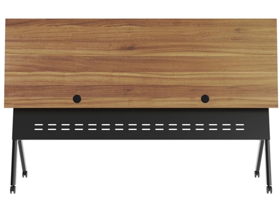 Training table with x leg 6x2 walnut blck 8 Training table with x leg 6x2 walnut blck 8