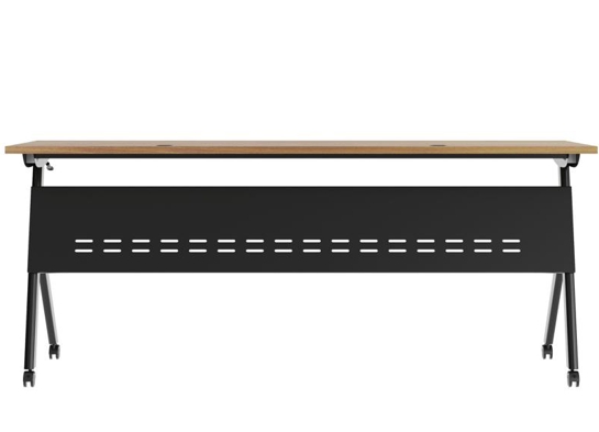 Training table with x leg 6x2 walnut blck 9 Training table with x leg 6x2 walnut blck 9