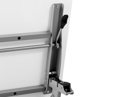 Training table with x leg 6x2 white gray 13