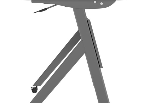 Training table with x leg 6x2 white gray 14