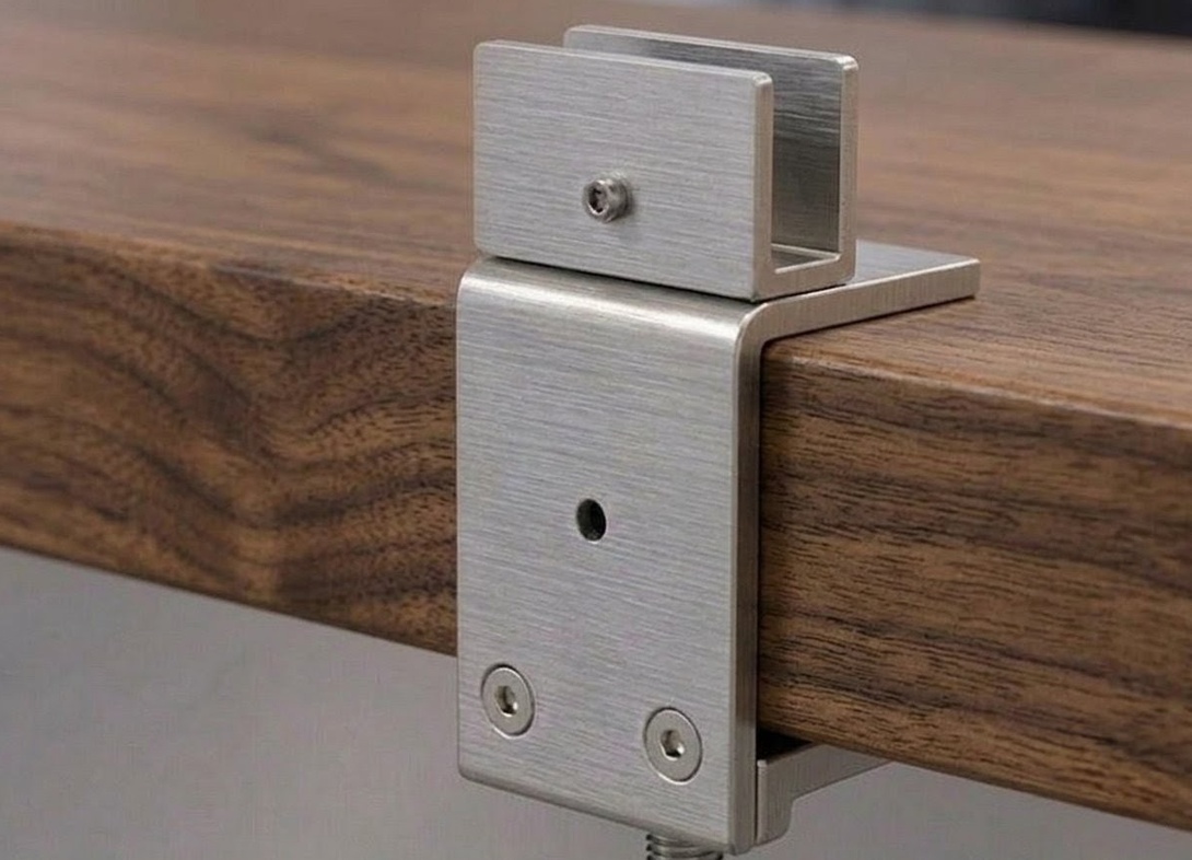 U channel brackets for desk mounted screen PW18H U channel brackets for desk mounted screen PW18H
