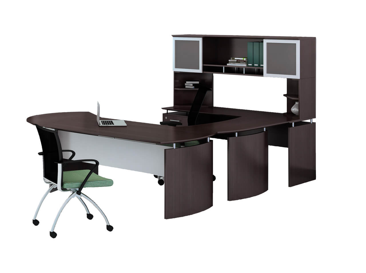U shaped desk u shaped computer desk with hutch